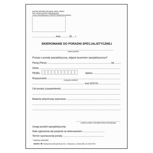 Skierowanie do poradni specjalistycznej-2131