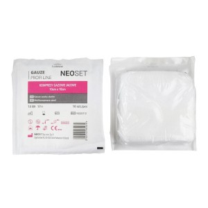 KOMPRESY gazowe JAŁOWE 17N 12W 10x10cm NEOSET PROFI LINE (pakowane po 10 szt) BLISTER