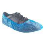 Ochraniacze foliowe na obuwie (100 szt.) TEO polietylenowe NIEBIESKIE 41cm x 15 cm