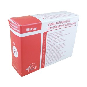 OSTRZA chirurgiczne jałowe j.u. nr 21 ZARYS ze STALI NIERDZEWNEJ (100 szt.)