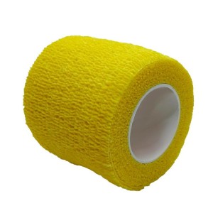 Bandaż COBAN 5cm x 4,5m ŻÓŁTY samoprzylepny kohezyjny elastyczny POLFLEX