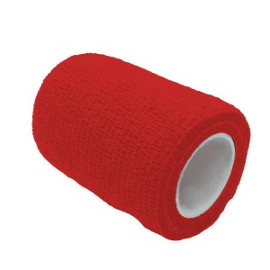 Bandaż COBAN 7,5cm x 4,5m CZERWONY samoprzylepny kohezyjny elastyczny POLFLEX