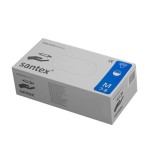 Rękawiczki lateksowe SANTEX rozmiar M powdered PUDROWANE GŁADKIE smooth (100 szt.)