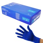 Rękawiczki NITRYLEX BASIC (200 szt.) M DARK BLUE nitrylowe bezpudrowe