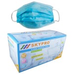 Maseczki chirurgiczne z GUMKAMI typ II (50 szt.) SKYPRO włókninowe 3-warstwowe