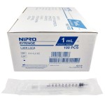 Strzykawki trzyczęściowe NIPRO 1ml LUER LOCK ref. SY3-1-LC-EC (100 szt.)