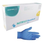 Rękawiczki MASTER GLOVE rozmiar XS NITRILE STANDARD Blue+ NIEBIESKIE nitrylowe bezpudrowe (100 szt.)