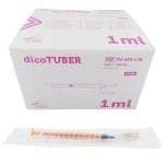 Strzykawki do tuberkuliny DICOTUBER 1ml   (ZARYS) z igłą 0,45 x 13 nakładaną (100 szt.)