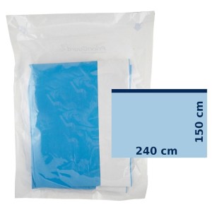 Serweta 150 x 240cm z PRZYLEPCEM OPERO DRAPE dwuwarstwowa włókninowa jałowa