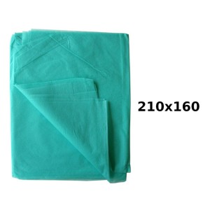 Prześcieradło włókninowe 210 x 160cm BISMED ZIELONE 20g/m2 niejałowe (10 szt.)