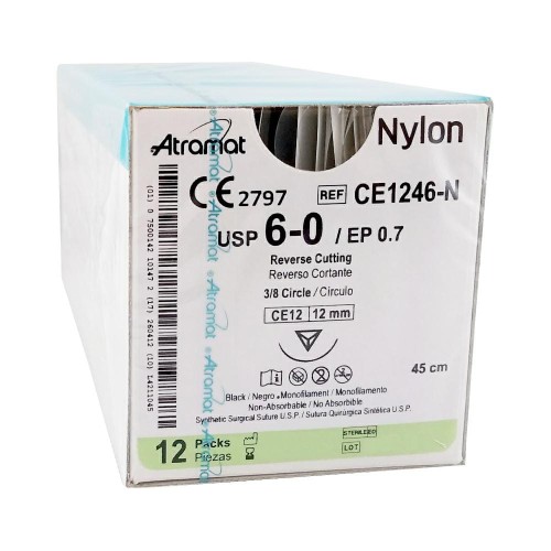 Szwy-ATRAMAT-NYLON-6-0-CE12-CE1246-N-4682