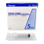 TERUMO SYRINGE 5ml (5,5ml) strzykawki     3-częściowe LUER ref. MDSS05SE (100 szt.)