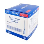 Hypodermic needles KD-Fine 0,33 x 12 29G x 1/2" red (100 pcs)