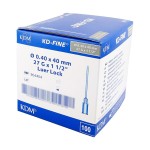 Hypodermic needles KD-Fine 0,4 x 40 27G x 1 1/2" gray (100 pcs)