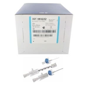 BD VENFLON PRO SAFETY 0,9 x 25mm 22GA     niebieski ref. 393222 (50 szt.)