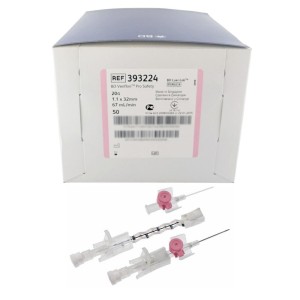 BD VENFLON PRO SAFETY 1,1 x 32mm 20GA     różowy ref. 393224 (50 szt.)