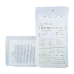 Rękawice COMFORT POWDERED rozm. 8,0       chirurgiczne lateksowe PUDROWANE sterylne ref. RC11001080_0016 (1 para)