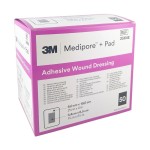MEDIPORE + PAD 6cm x 10cm adhesive wound dressing with pad (50 pcs)