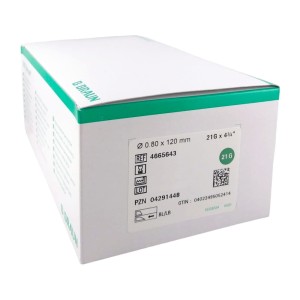 Igły iniekcyjne Braun Sterican 0,8 x 120  21G x 4 3/4`` ref. 4665643 (100 szt.)