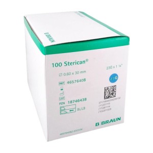 Hypodermic needles BRAUN STERICAN 0,6 x 30 23G x 1 1/4'' 4657640B (100 pcs)